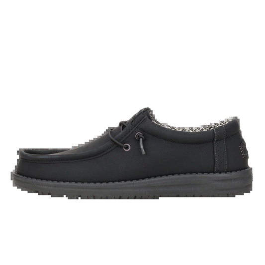Men's Hey Dude Black Charcoal Wally Classic 