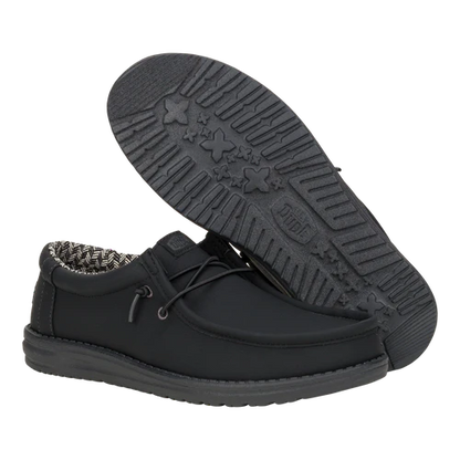 Men's Hey Dude Black Charcoal Wally Classic 