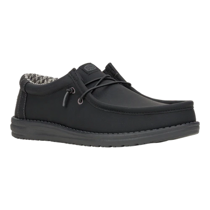Men's Hey Dude Black Charcoal Wally Classic 