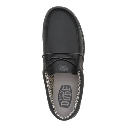 Men's Hey Dude Black Charcoal Wally Classic 