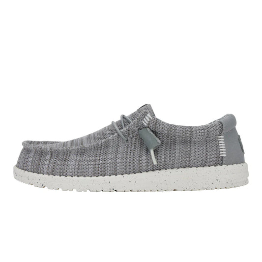 Men's Hey Dude Wally Stretch Sox Grey 41898-030