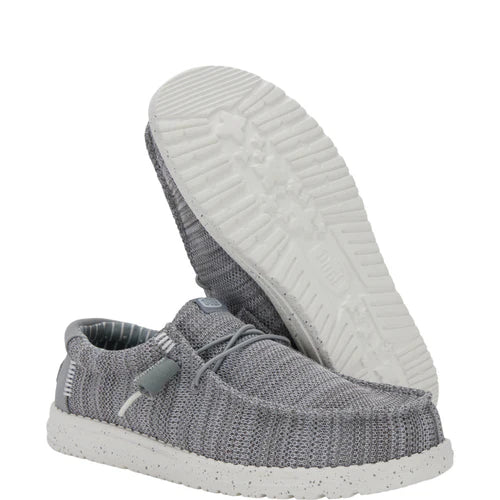 Men's Hey Dude Wally Stretch Sox Grey 41898-030