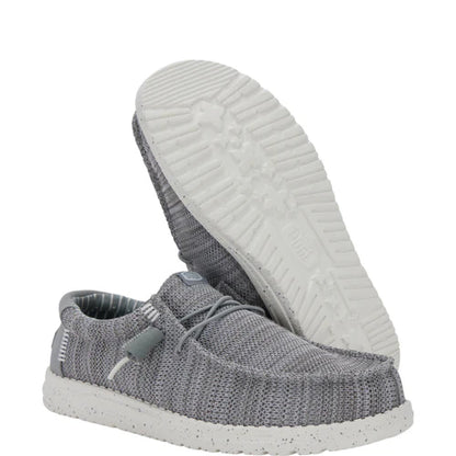 Men's Hey Dude Wally Stretch Sox Grey 41898-030