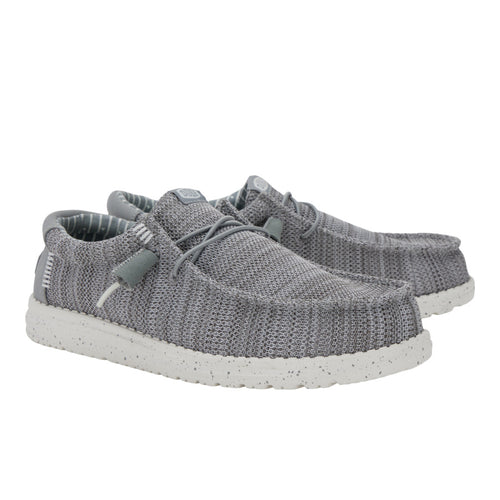 Men's Hey Dude Wally Stretch Sox Grey 41898-030