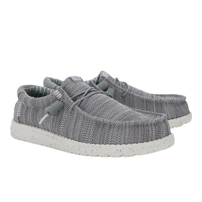 Men's Hey Dude Wally Stretch Sox Grey 41898-030