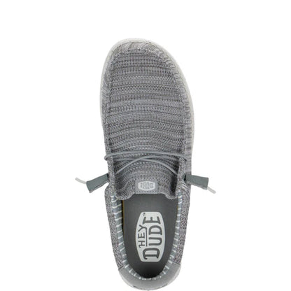 Men's Hey Dude Wally Stretch Sox Grey 41898-030
