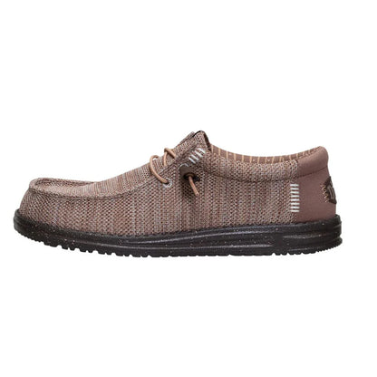 Men's Hey Dude Wally Stretch Sox Deep Taupe & Mole Brown 41898-0PQ