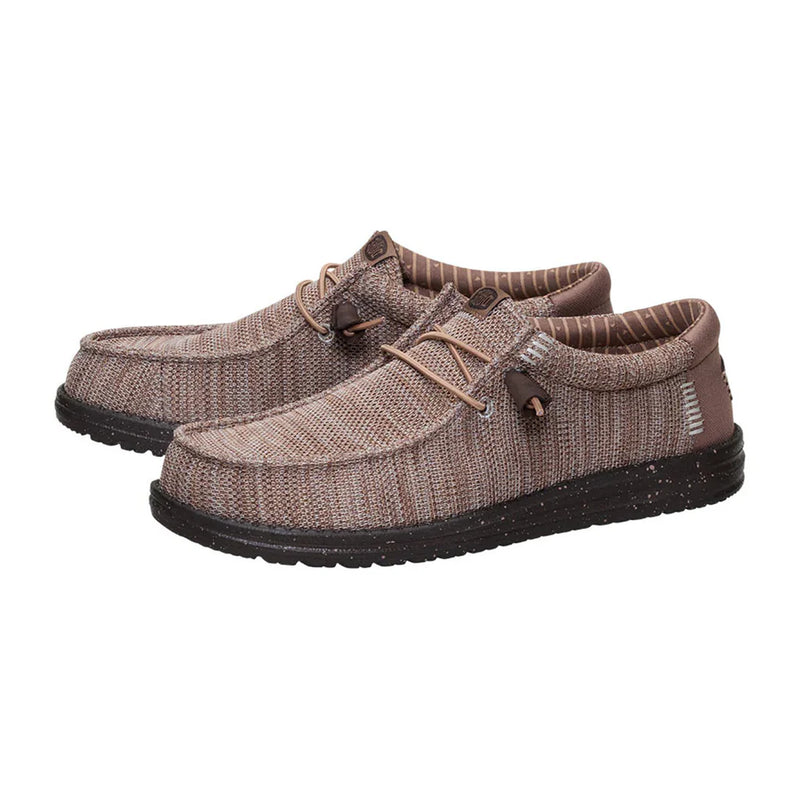 Men's Hey Dude Wally Stretch Sox Deep Taupe & Mole Brown 41898-0PQ
