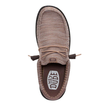 Men's Hey Dude Wally Stretch Sox Deep Taupe & Mole Brown 41898-0PQ