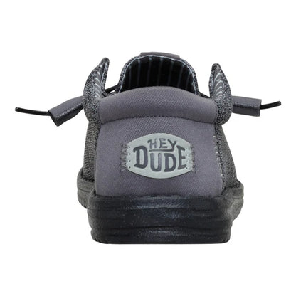 Men's Hey Dudes Wally Stretch Sox Grey/ Black 41898-1U4