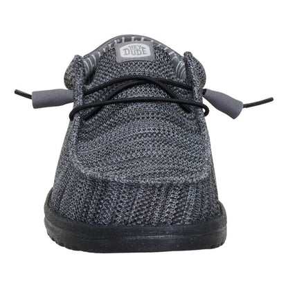 Men's Hey Dudes Wally Stretch Sox Grey/ Black 41898-1U4