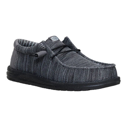 Men's Hey Dudes Wally Stretch Sox Grey/ Black 41898-1U4