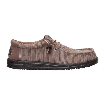 Men's Hey Dude Wally Stretch Sox Deep Taupe & Mole Brown 41898-0PQ