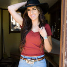 Women's Montana Silversmiths Desert Moon Turquoise Cactus Buckle 42110