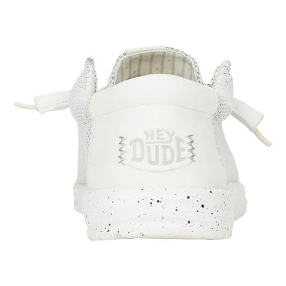 Men's Hey Dude Wally Stretch Sox Wide Storm White 41898-1UO