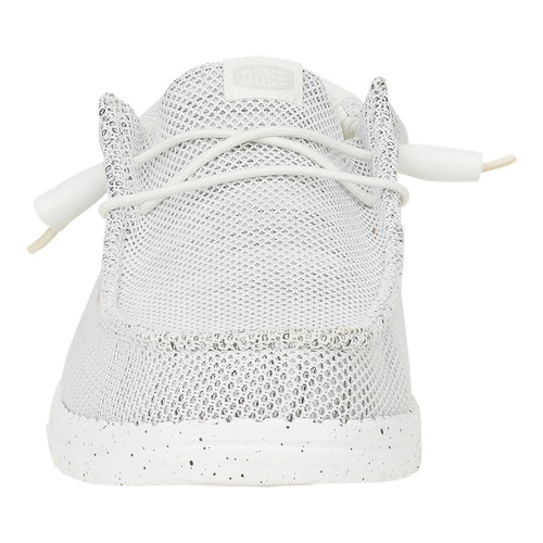 Men's Hey Dude Wally Stretch Sox Wide Storm White 41898-1UO