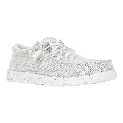Men's Hey Dude Wally Stretch Sox Wide Storm White 41898-1UO