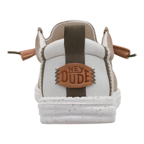 Men's Hey Dude Wally Craft Linen Timber/ Silver Birch 43086-2KR