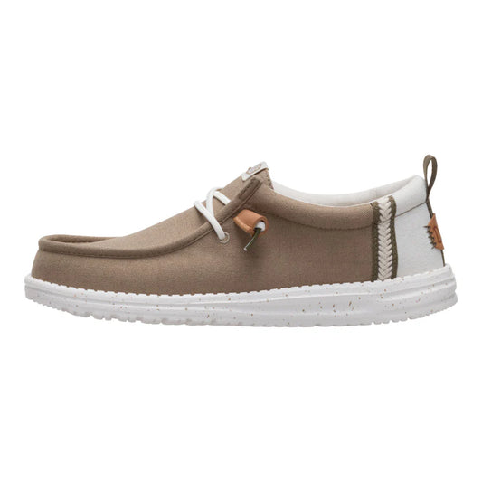 Men's Hey Dude Wally Craft Linen Timber/ Silver Birch 43086-2KR