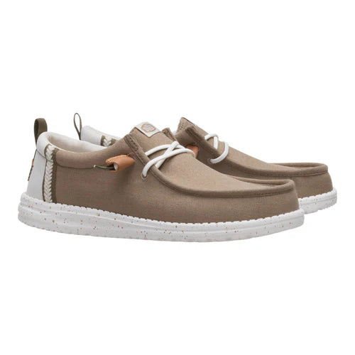 Men's Hey Dude Wally Craft Linen Timber/ Silver Birch 43086-2KR