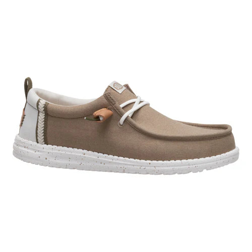 Men's Hey Dude Wally Craft Linen Timber/ Silver Birch 43086-2KR