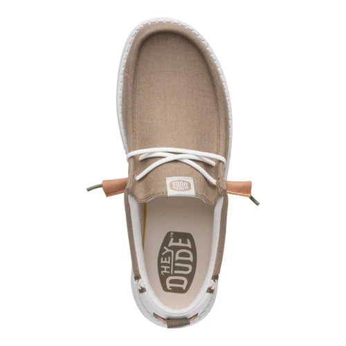 Men's Hey Dude Wally Craft Linen Timber/ Silver Birch 43086-2KR