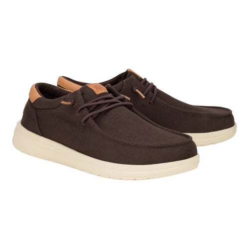 Men's Hey Dude Paul Canvas Brown/Wood Ash 43151-2IX
