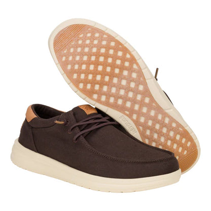 Men's Hey Dude Paul Canvas Brown/Wood Ash 43151-2IX