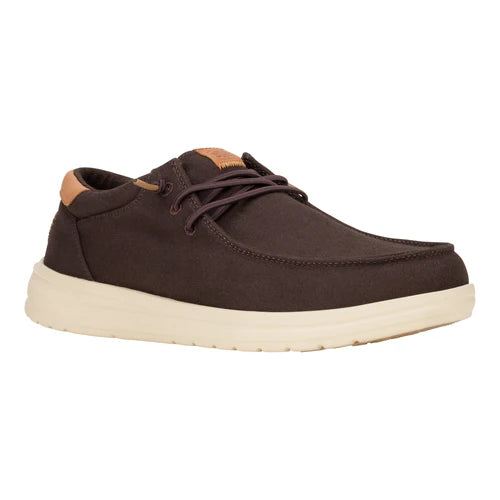 Men's Hey Dude Paul Canvas Brown/Wood Ash 43151-2IX