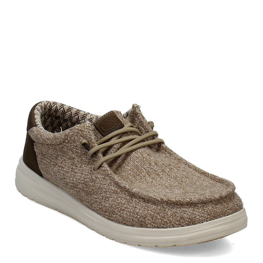 Men's Hey Dude Paul Knit Slip On Shoes Warm Brown 43351-2IU