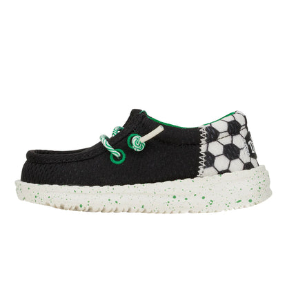 Boy's Hey Dudes Wally Funk Toddler Sports Black 43752-001