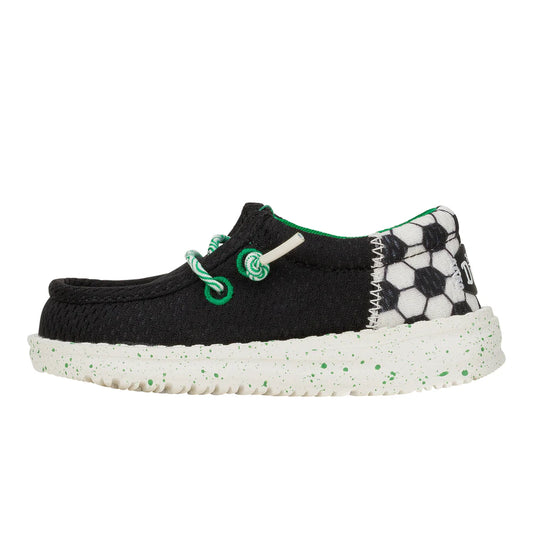 Boy's Hey Dudes Wally Funk Toddler Sports Black 43752-001