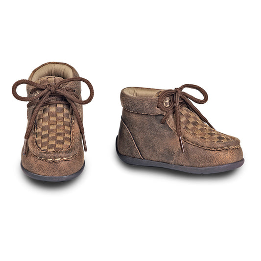Boy's Twister Brown Lace Up Style Casual Shoe 