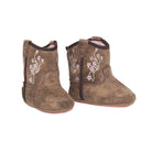 Twister Girl's Baby Bucker Brown Boots with Floral Embroidery 44286230