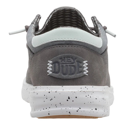 Men's Hey Dude Granite Gray Paul Washed Slip on Shoes