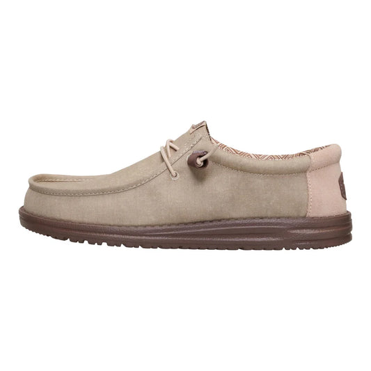 Men's Hey Dude Wally Stretch Canvas Blok Crockery/Multi 44353-0PN