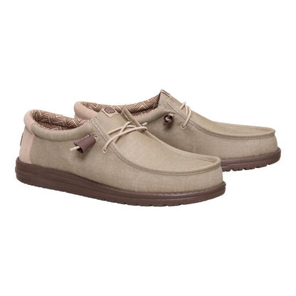 Men's Hey Dude Wally Stretch Canvas Blok Crockery/Multi 44353-0PN