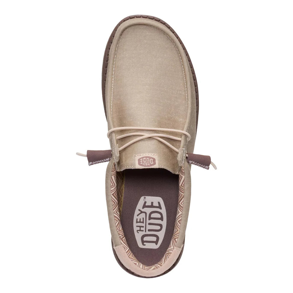 Men's Hey Dude Wally Stretch Canvas Blok Crockery/Multi 44353-0PN