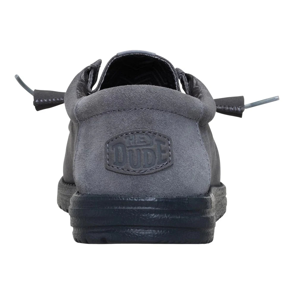 Men's Hey Dude Wally Stretch Canvas Blok Granite Grey 44353-1VT