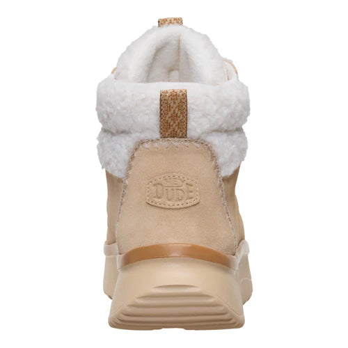 Women's Hey Dude Tan Wendy Peak Apres Suede Cozy Stitch