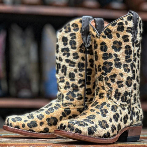 Kid's Tanner Mark Leopard Print Boots TMG205100 - Crazy House Western Wear