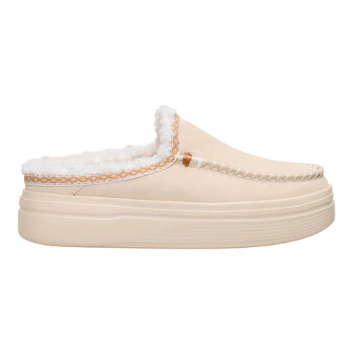 Women's Hey Dude Austin Lift Cozy Stitch Egret Slip On Shoes 45471-0LA