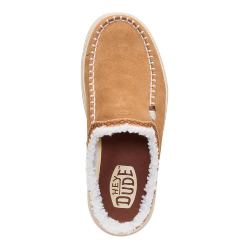 Women's Hey Dude Austin Lift Cozy Stitch Tan Slip On Shoes 45471-265