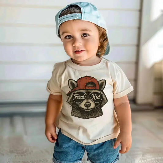 Kid's Feral Kid Tee - Crazy House Western Wear