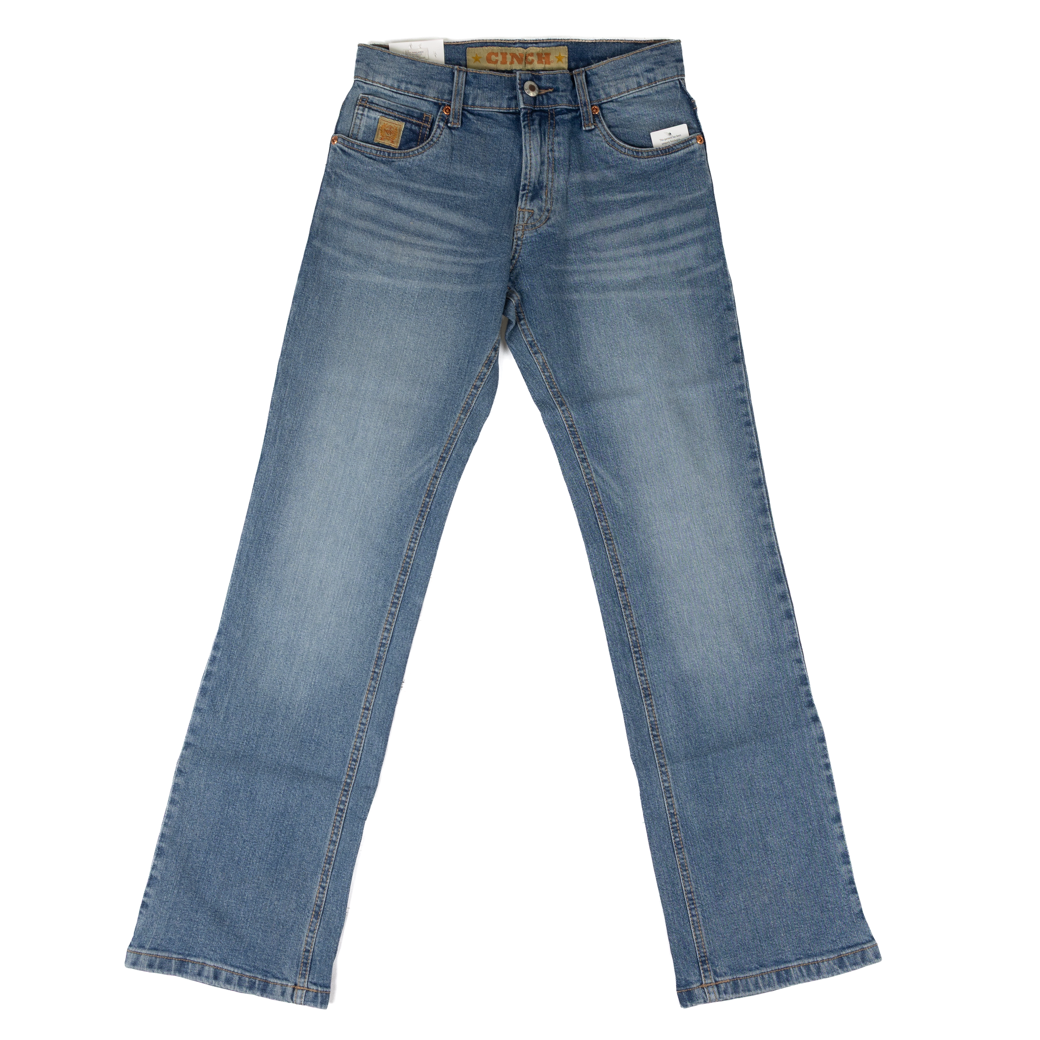 Cinch Boy's Relaxed Fit Bootcut Light Stone Wash Jeans MB16682009