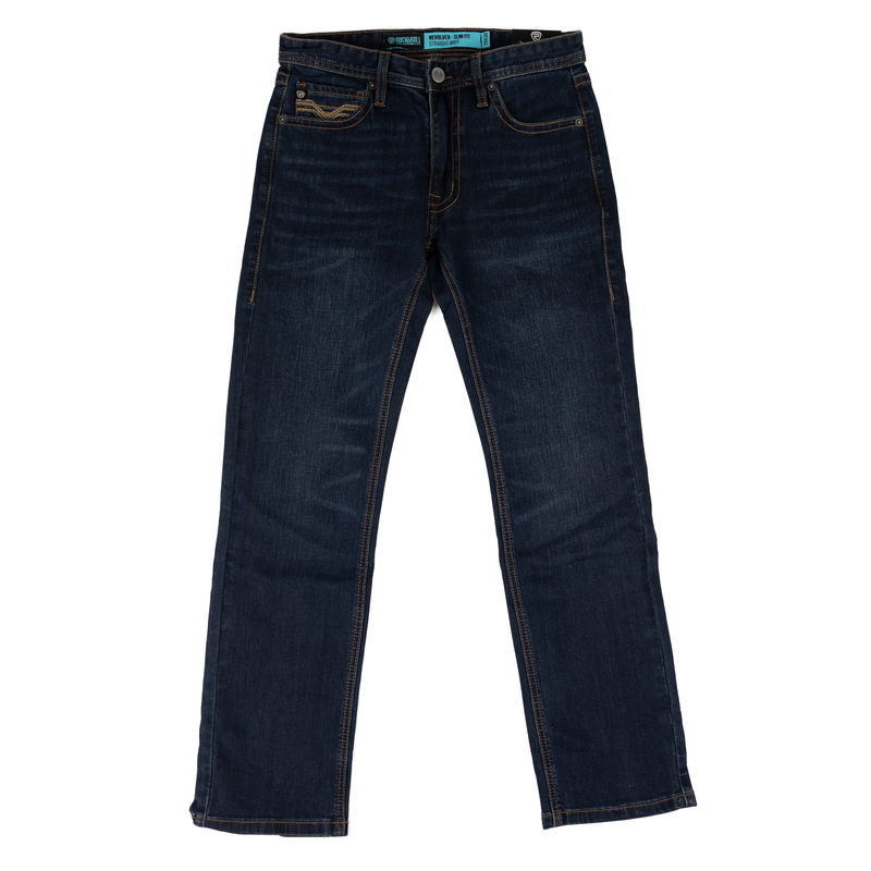 Rock and Roll Denim Men's Slim Fit Revolver Straight Bootcut Jeans BM1RD09807