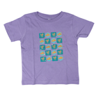 Girl's Youth Short Sleeve Purple Hats and Saddles T-shirt 