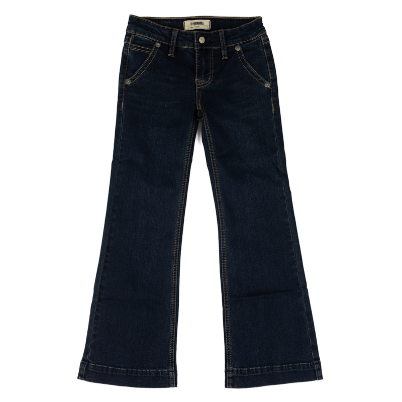 Rock and Roll Denim Girl's Dark Wash Trousers BG5MD09864