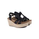 Women's Corkys Black "Something's Fishy" Black Wedge Shoes 41-0647-BLCK