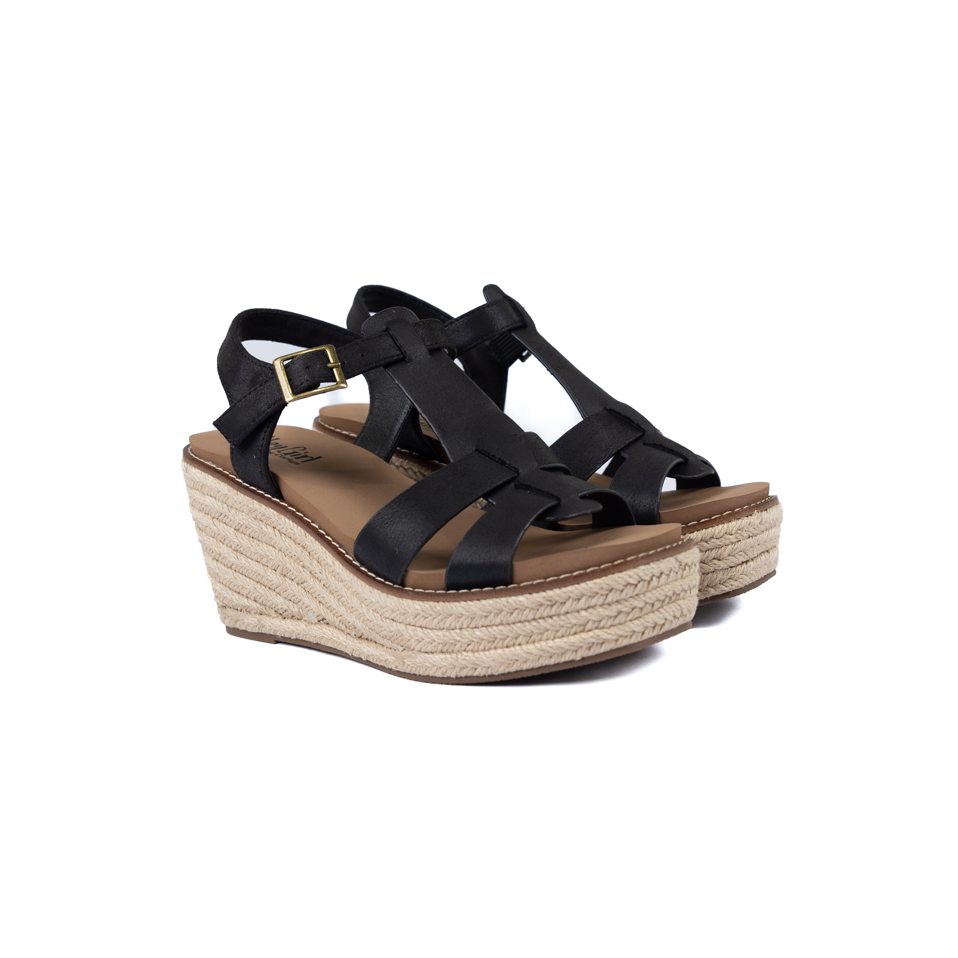 Women's Corkys Black "Something's Fishy" Black Wedge Shoes 41-0647-BLCK